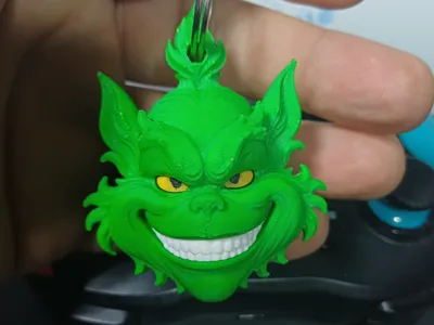 Grinch keychain