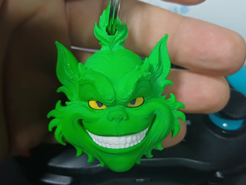 Grinch keychain