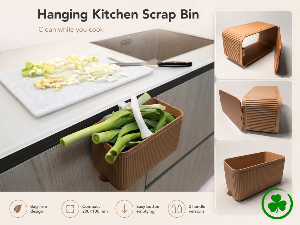 Stylish and Functional Kitchen Trash Bin