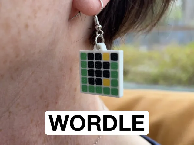Wordle Earrings