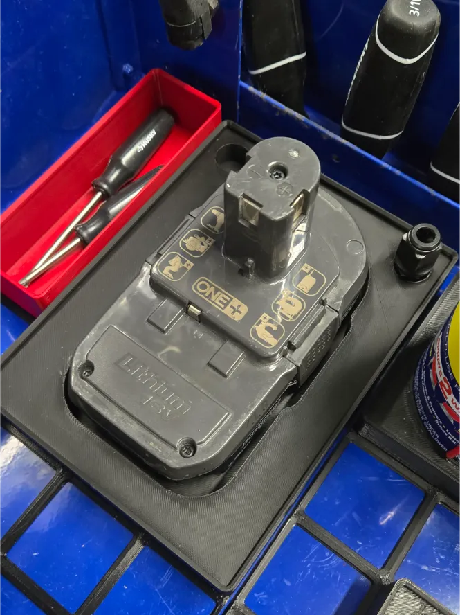 Ryobi Battery Storage Gridfinity
