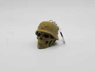 Retro Soldier Skull Keychain (Remix)