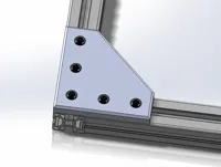 Gusseted 90 Degree Bracket