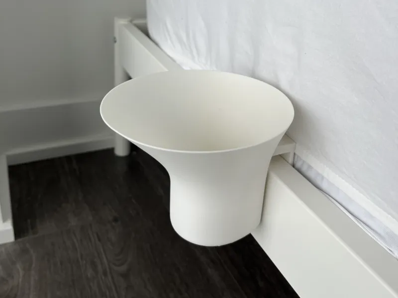 Ikea bedside bottle holder