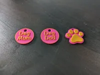 Porte-clés empreintes de patte pour amoureux des chiens — photo 2