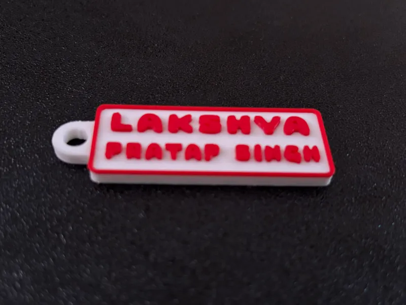 Cutomizable name keychain