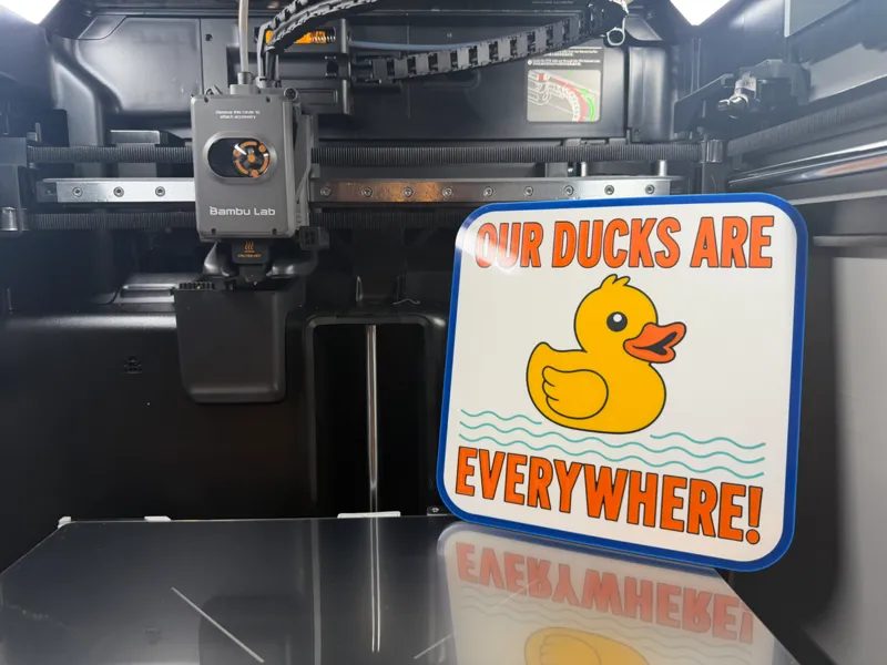 Cruise Cabin Plaque - Our Ducks are Everywhere