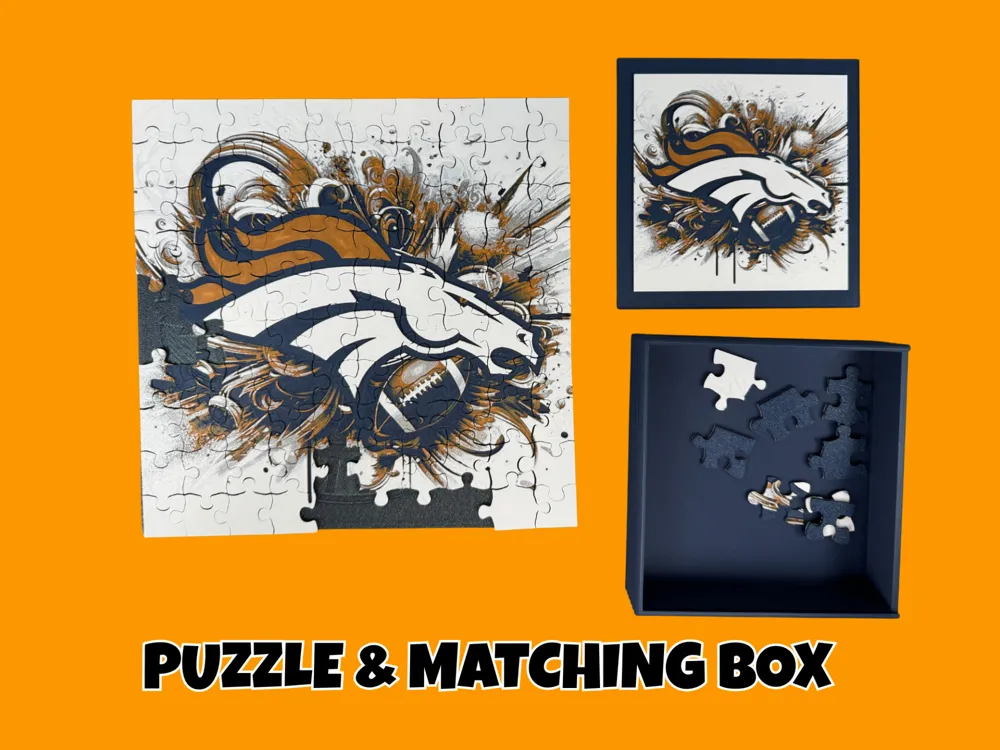 Denver Broncos - NFL Puzzle & Matching Lid