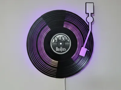 Vanyl Record LED Lamp