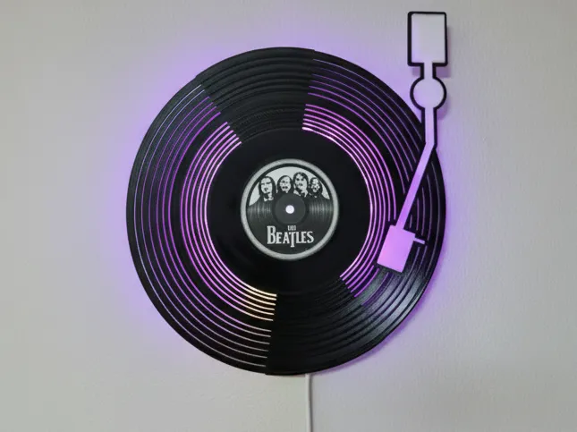 Vanyl Record LED Lamp