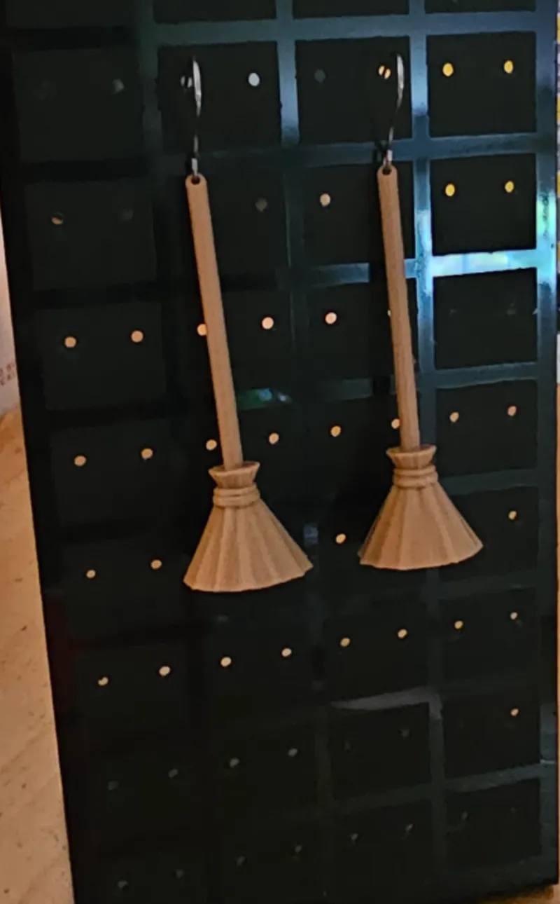 Broom earings