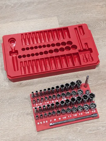 Organizador: Milwaukee 1/4" Drive Socket Set Organizer — vista de referencia 2