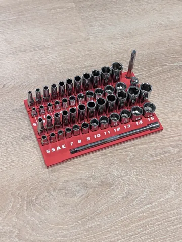 Organizador: Milwaukee 1/4" Drive Socket Set Organizer — vista de referencia 4