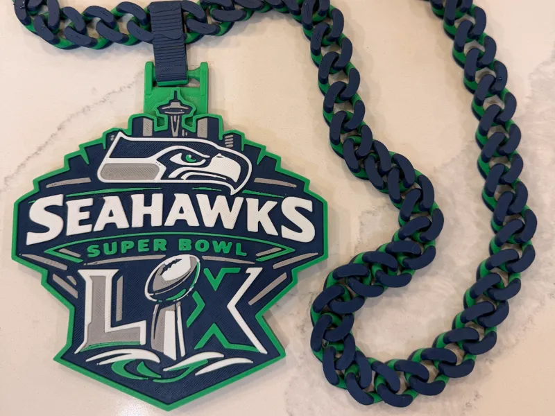 Seattle Seahawks Super Bowl LX Chain