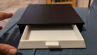 Desktop drawer monitor raiser