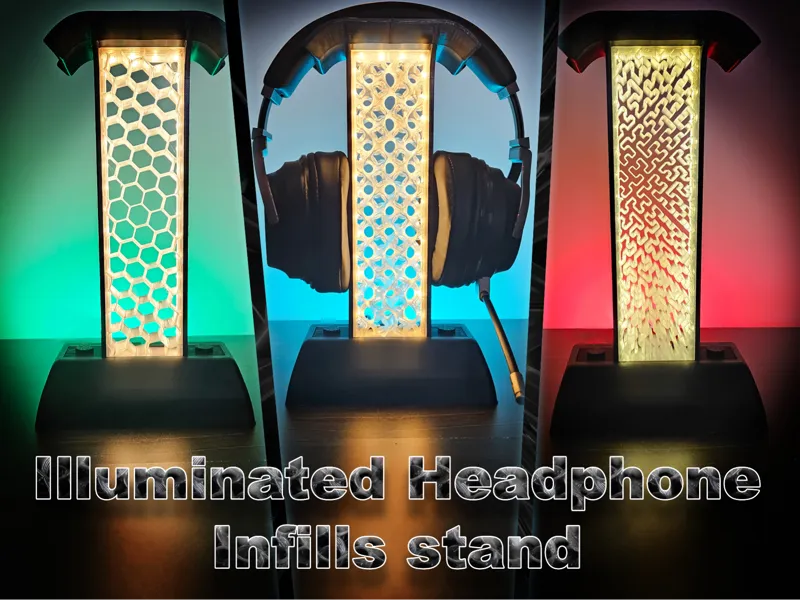 Illuminated Headphone Infills stand