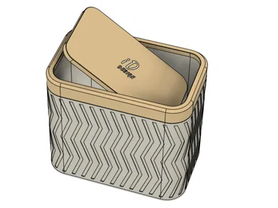 Solid Trash Can (perfect for bathroom)