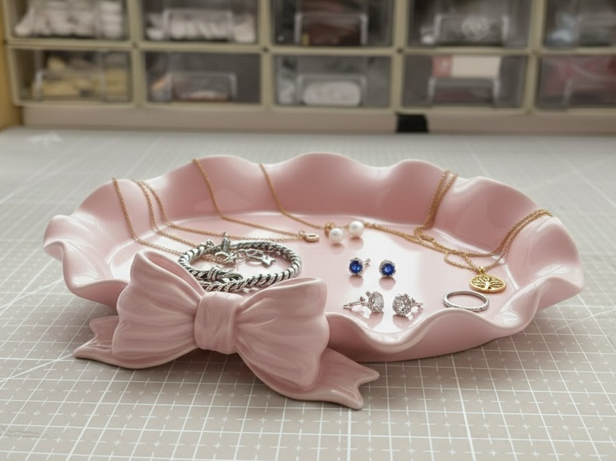 The "Beau" Bow - An Elegant Trinket & Jewelry Tray