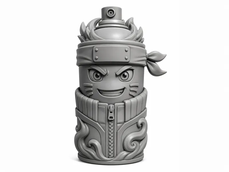 Naruto Spray Can | Fan Art Graffiti Toy