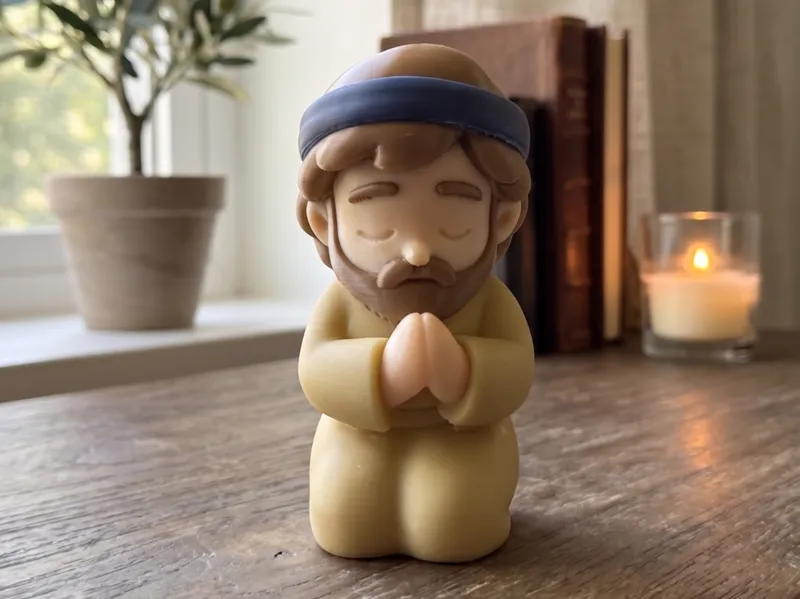 Praying Shepherd / Biblical Figurine