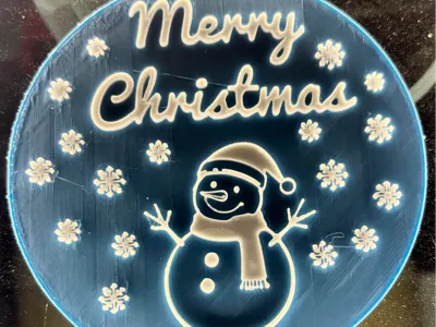 Merry Christmas Snowman Christmas Ornament