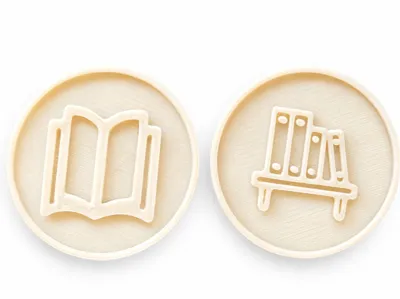 Coin with book