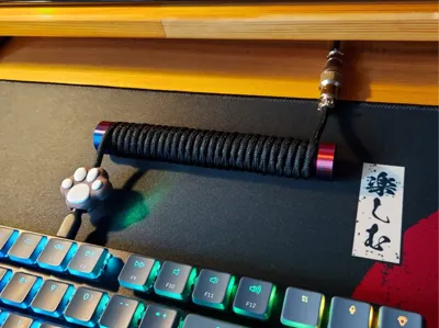 Keyboard aviator cable rod