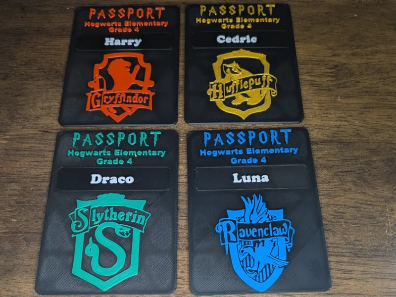 Harry Potter Classroom Passports