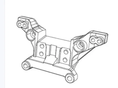 MJX 16180 hyper go front shock tower