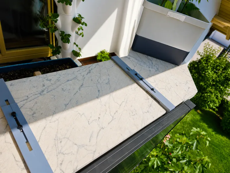 PV-Modul Halter für Mauer-Brüstung