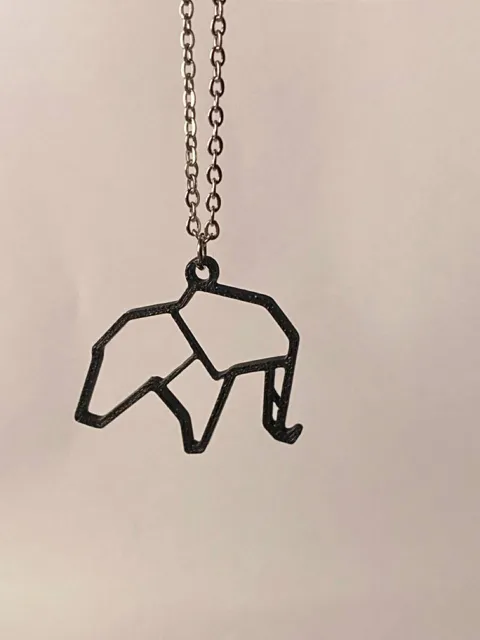 Elephant pendant/earring - 3/14 collection
