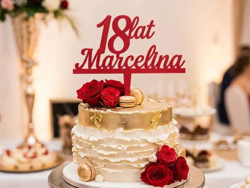 topper cake 18 lat Marcelina 