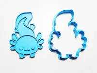 Emporte-piece et tampon axolotl — photo 3
