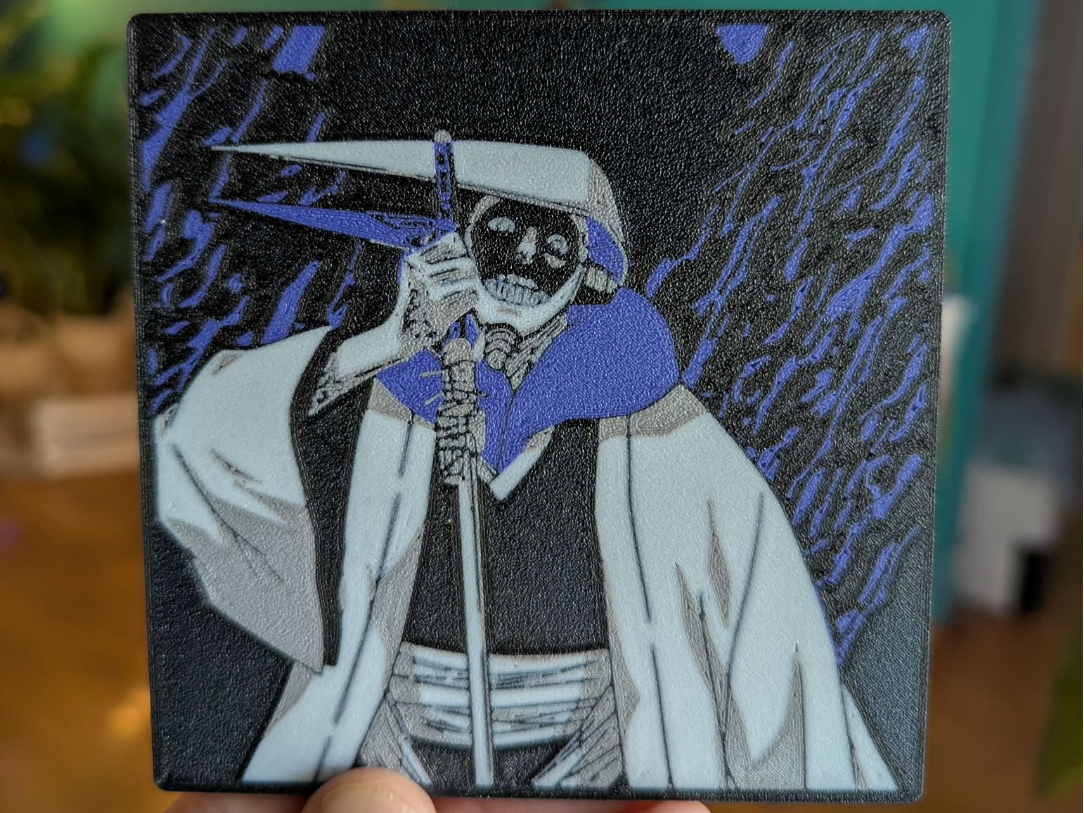 Mayuri Coaster - MakerWorld Image to Keychain