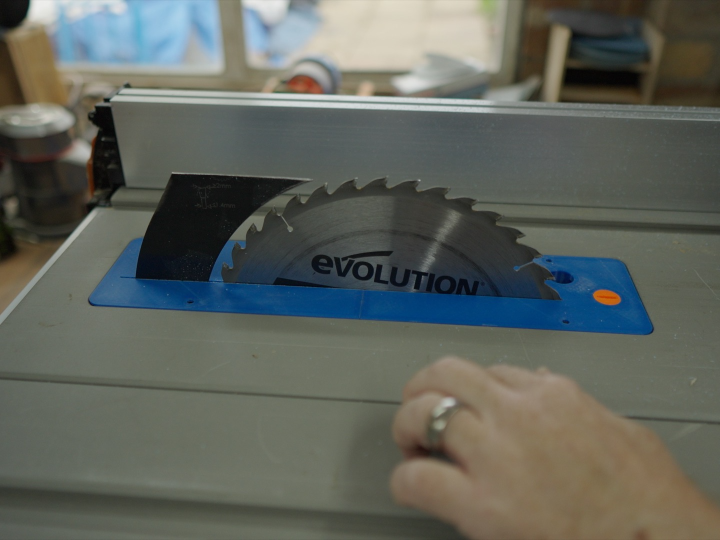 Evolution R255TBL zero-clearance insert plate: H2S