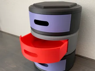 HEXMATE - Modular Cylindrical Drawers