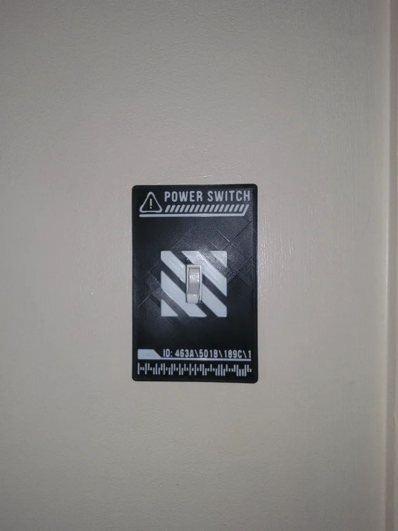 Futuristic Light Switch Cover