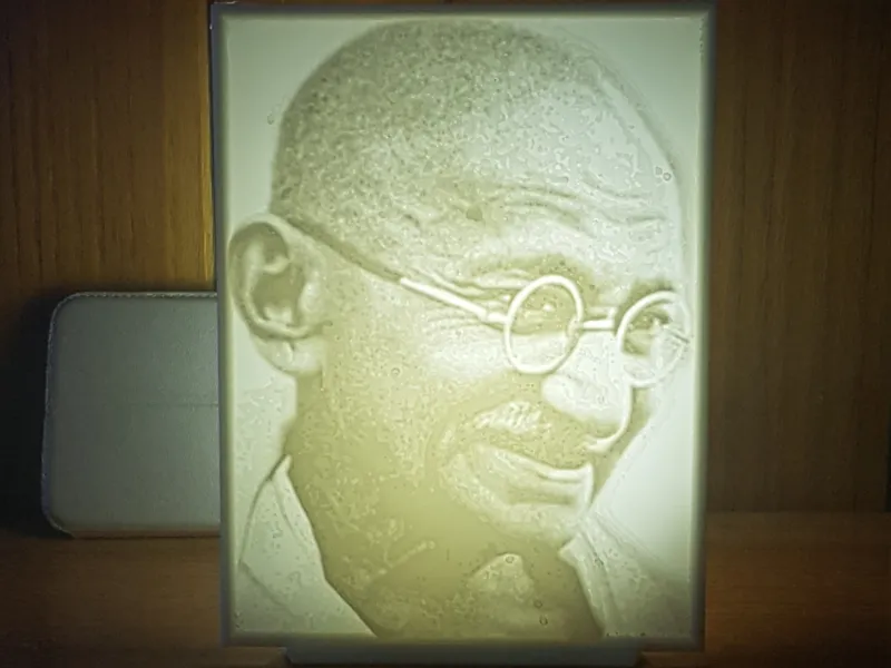 MAHATMA GANDHI litofano