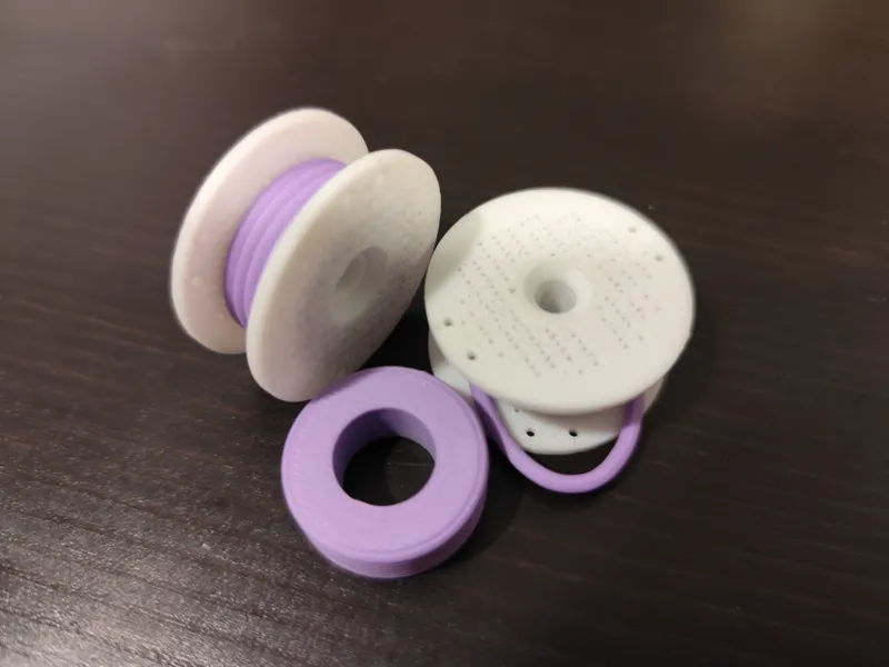 Bambu filament spool keychain