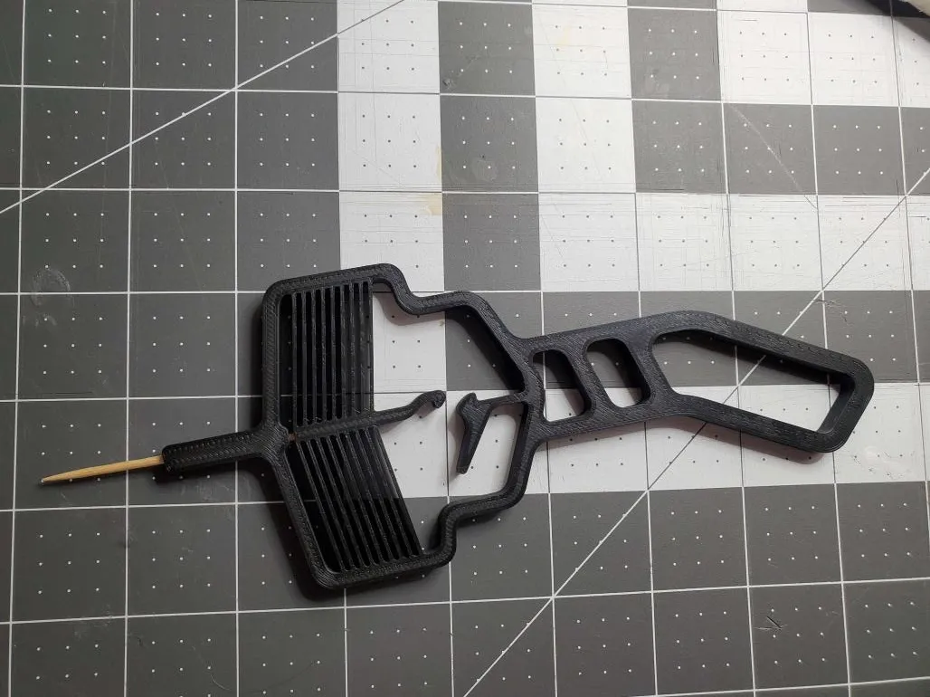 Toothpick Gun (Compliant mechanism) view 3