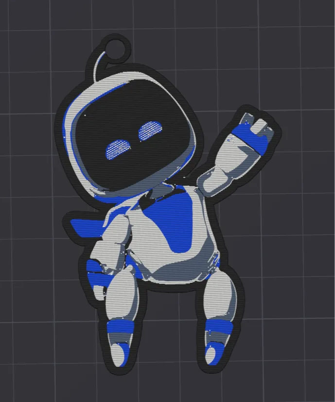 Astro Bot Keychain