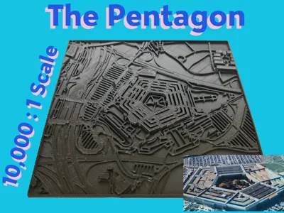 Cool US Pentagon Scaled Down Map by The Crafter MakerWorld: Download ...