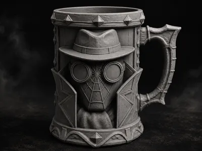 Spider-Noir Can Holder|Beer Mug