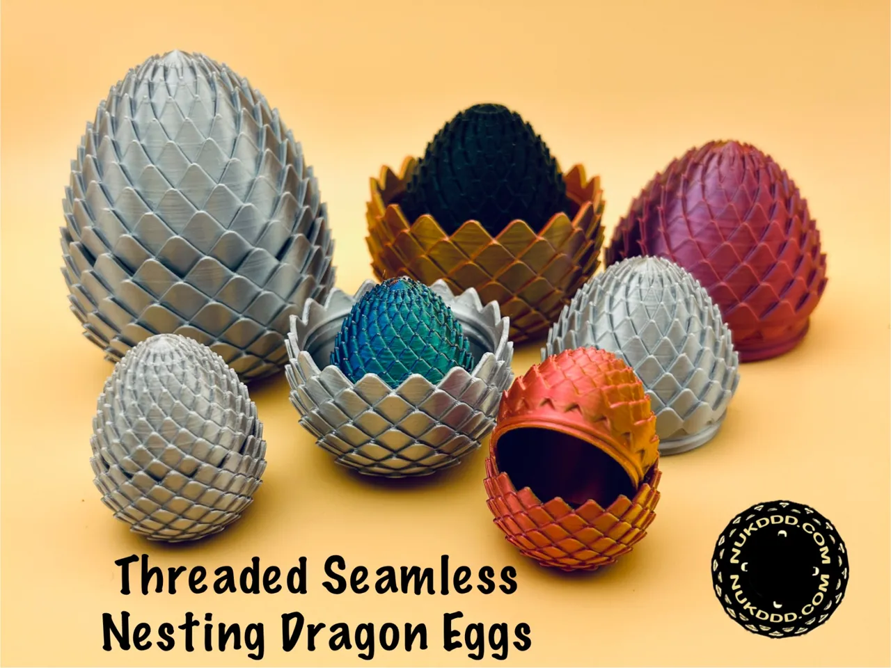 Seamless Dragon Scale Egg Container view 4