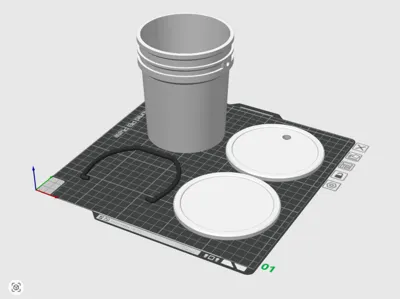 5oz bucket with lids 