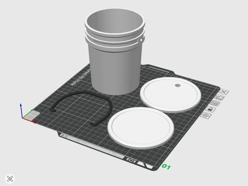 5oz bucket with lids 