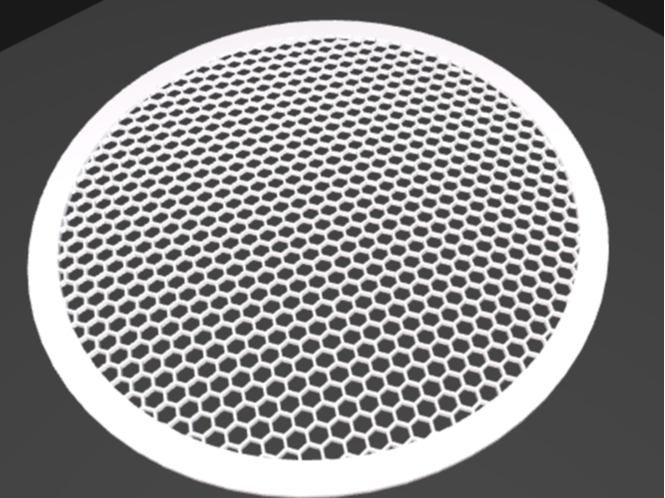 Round Plate Honeycomb Mesh Generator