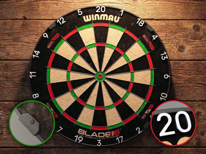 Steel Dart Board Numbers Ring