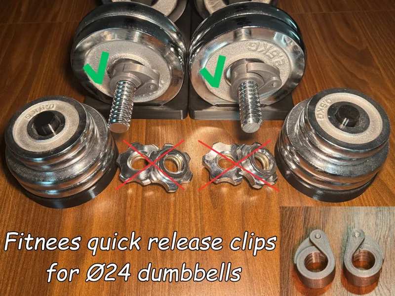 Fitnees quick release clips for Ø24 dumbbells