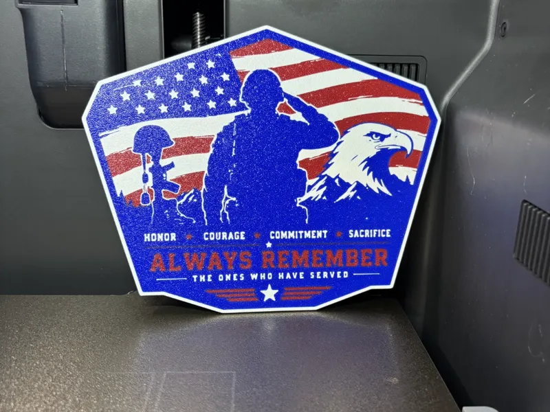 Always Remember sign/ Hitch cover 